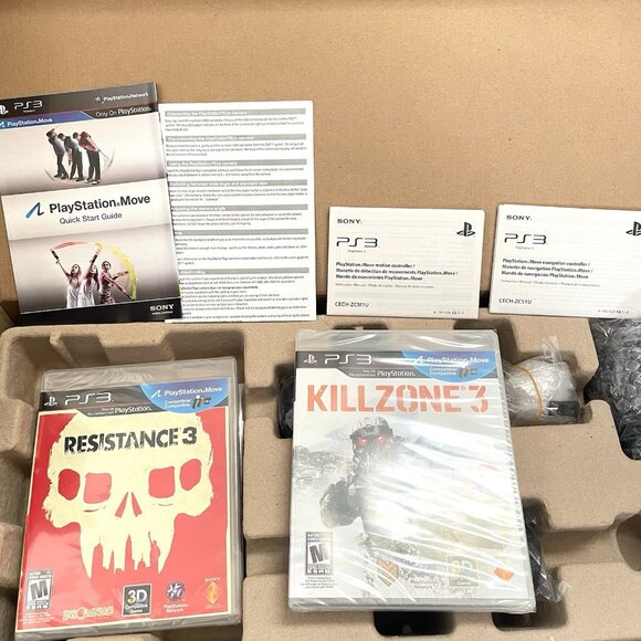 PS3 Resistance 3 Killzone 3 Mayhem Edition Gun Move Controllers Playstation 3 - Picture 8 of 16